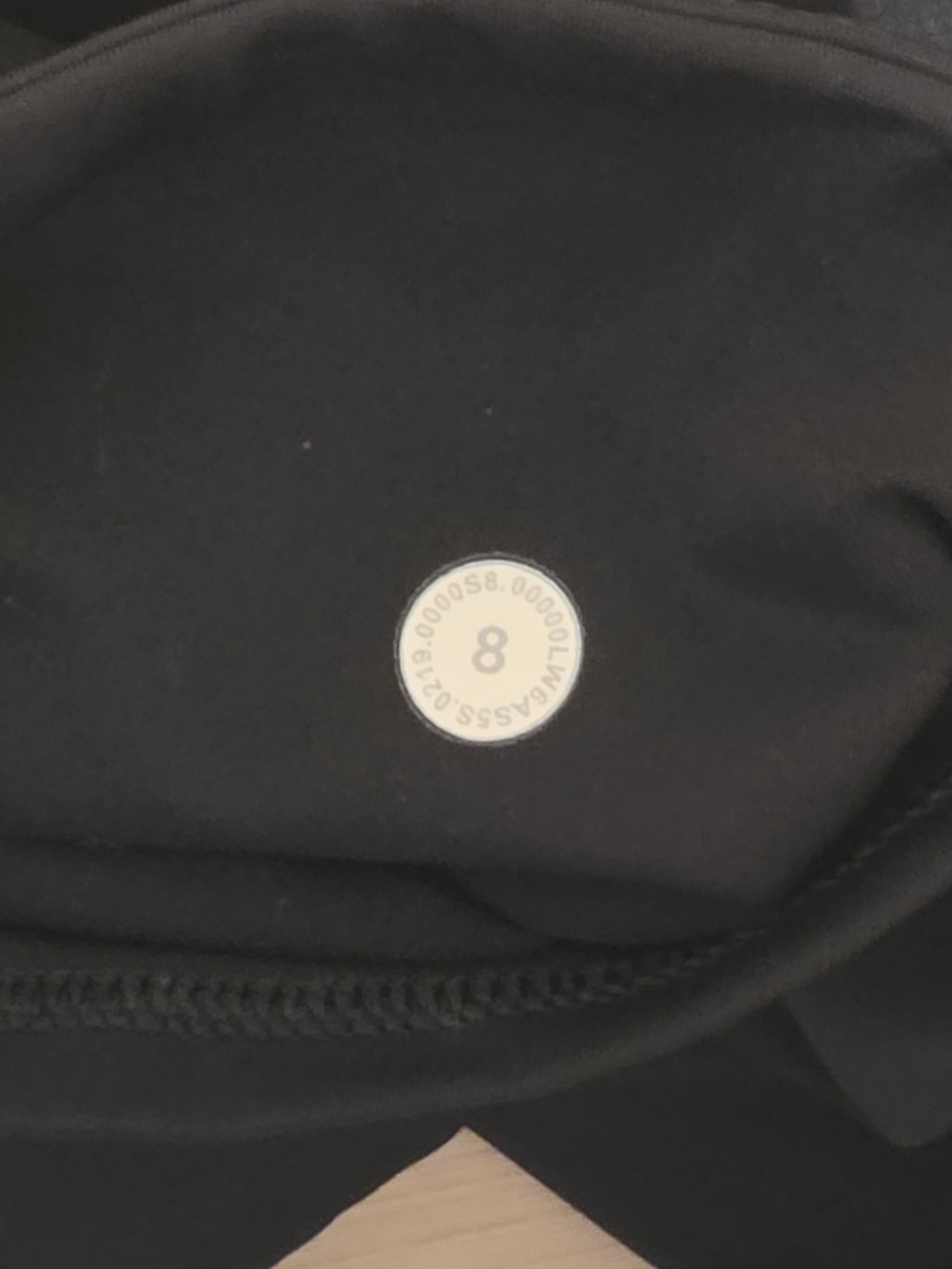 Lululemon Fast and Free Crop II 19" Nulux Running Leggings Black Size 8 Pockets - Picture 6 of 7